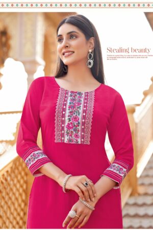 WOOGLEE BARBELLA VOL 13 HEAVY RAYON KURTIS 1.jpg