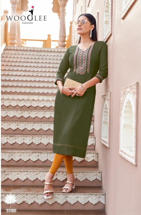 WOOGLEE BARBELLA VOL 13 HEAVY RAYON KURTIS 2.jpg