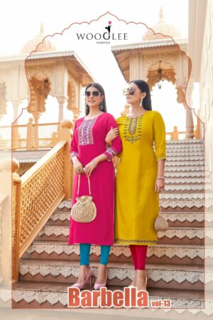 WOOGLEE BARBELLA VOL 13 HEAVY RAYON KURTIS 3.jpg