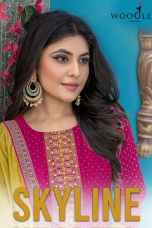 WOOGLEE SKYLINE FANCY EMBROIDERY READYMADE KURTI 9.jpg