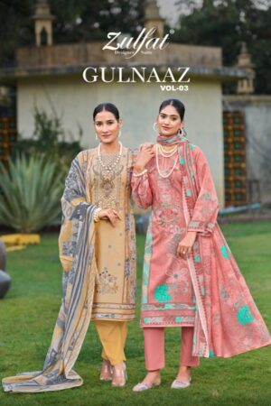 ZULFAT GULNAAZ VOL 3 PURE COTTON EMBROIDERY SUITS 1.jpg