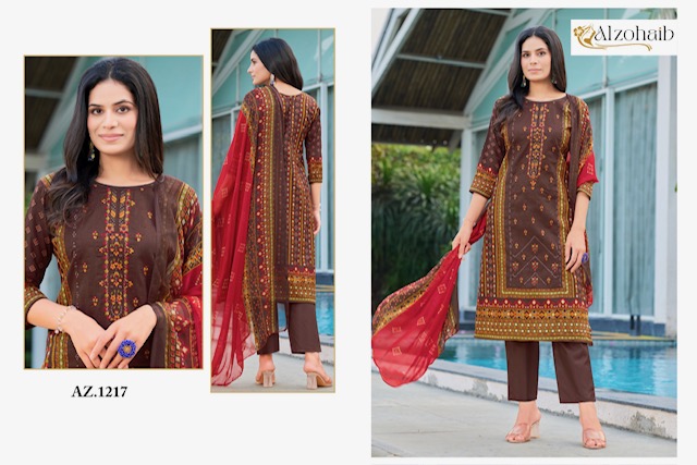 ALZOHAIB SAPPHIRE VOL 1 PURE COTTON PRINTED SUITS LATEST 2025 Rehmat Boutique ALZOHAIB SAPPHIRE VOL 1 PURE COTTON PRINTED SUITS ALZOHAIB SAPPHIRE VOL 1 PURE COTTON PRINTED SUITS 1.jpg