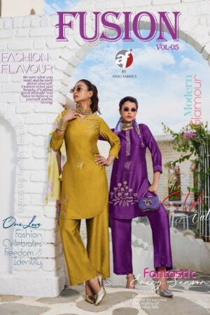 ANJU FABRICS FUSION VOL 5 DESIGNER KURTI WITH SCARF 10.jpg