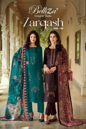 BELLIZA ZARQASH VOL 5 HEAVY JAM EMBROIDERY SUITS 9.jpg