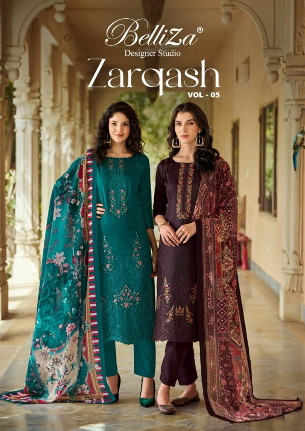BELLIZA ZARQASH VOL 5 HEAVY JAM EMBROIDERY SUITS 9.jpg