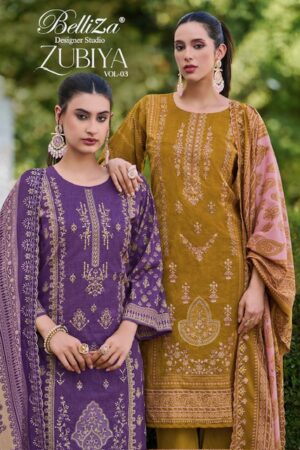 BELLIZA ZUBIYA VOL 3 PURE COTTON SUITS CATALOGUE 1.jpg