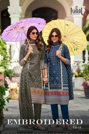 ISHAAL PRINTS EMBROIDERED VOL 14 COTTON SUITS 12.jpg