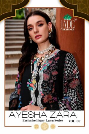 JADE AYESHA ZARA VOL 2 PURE LAWN SUITS CATALOG 8.jpg