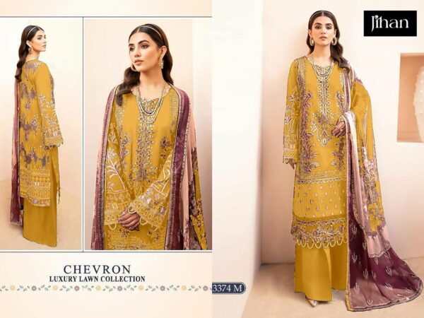 JIHAN CHEVRON D.NO 3374 LUXURY LAWN COLLECTION LATEST 2025 Rehmat Boutique JIHAN CHEVRON D.NO 3374 LUXURY LAWN COLLECTION JIHAN CHEVRON D.NO 3374 LUXURY LAWN COLLECTION 3.jpg