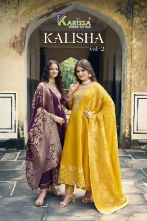 KARISSA KALISHA VOL 2 VISCOSE ROMAN SILK KURTI 1.jpg