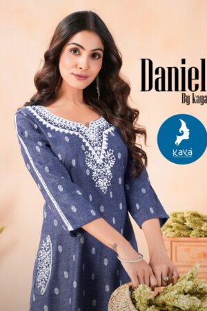 Home Rehmat Boutique Buy Ethnic Suits Online for Weddings KAYA KURTI DANIEL DENIM CO ORD SET CATALOGUE 1.jpg
