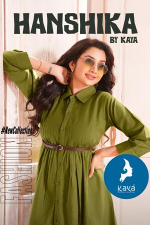 Home Rehmat Boutique Buy Ethnic Suits Online for Weddings KAYA KURTI HANSHIKA COTTON TOP WITH BELT CATALOGUE 1.jpg