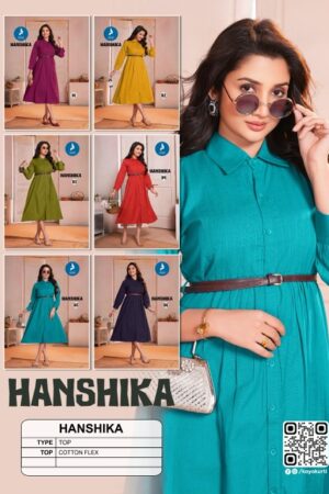 Home Rehmat Boutique Buy Ethnic Suits Online for Weddings KAYA KURTI HANSHIKA COTTON TOP WITH BELT CATALOGUE 2.jpg