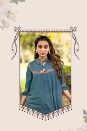 MITTOO VICTORIA VOL 9 RAYON EMBROIDERY SHORT KURTI 2.jpg