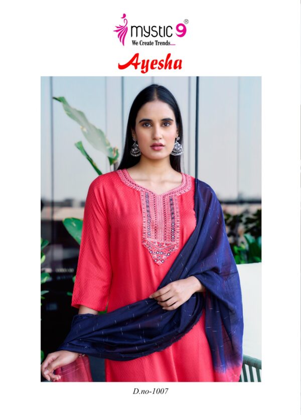 MYSTIC 9 AYESHA VOL 1 RAYON EMBROIDERY KURTI 15.jpg