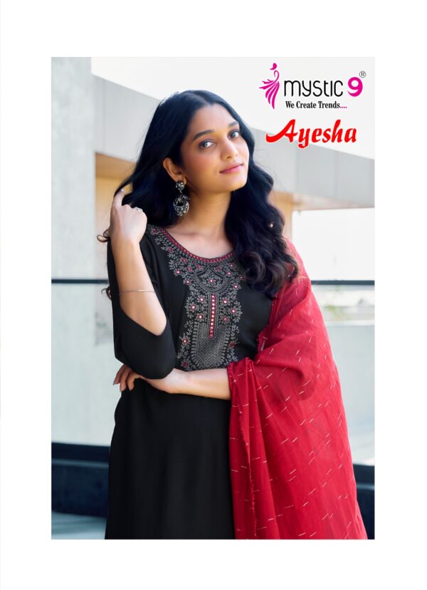 MYSTIC 9 AYESHA VOL 1 RAYON EMBROIDERY KURTI 6.jpg