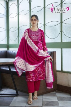 MYSTIC 9 SABRI VOL 5 RAYON PRINTED READYMADE KURTI 3.jpg
