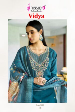 Home Rehmat Boutique Buy Ethnic Suits Online for Weddings MYSTIC 9 VIDHYA VOL 1 FANCY EMBROIDERY KURTI 1.jpg