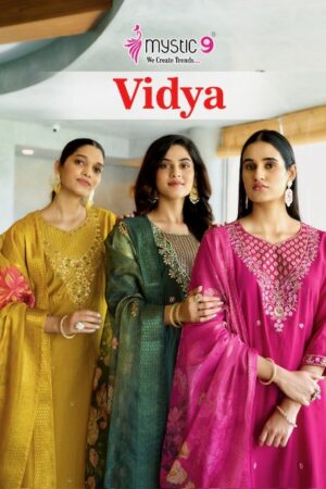 Home Rehmat Boutique Buy Ethnic Suits Online for Weddings MYSTIC 9 VIDHYA VOL 1 FANCY EMBROIDERY KURTI 11.jpg