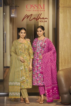 OSSM MALHAR VOL 4 COTTON PRINTED READYMADE KURTI LATEST 2025