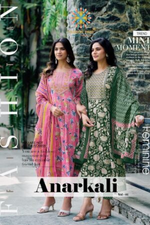 PASSION TREE ANARKALI VOL 1 COTTON PRINTED SUITS LATEST 2025