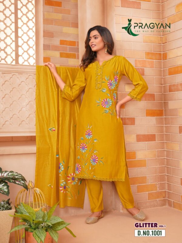 PRAGYAN GLITTER VOL 1 ROMAN SILK READYMADE KURTI 3.jpg