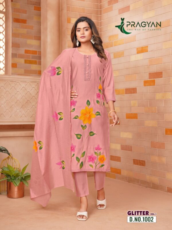PRAGYAN GLITTER VOL 1 ROMAN SILK READYMADE KURTI 5.jpg