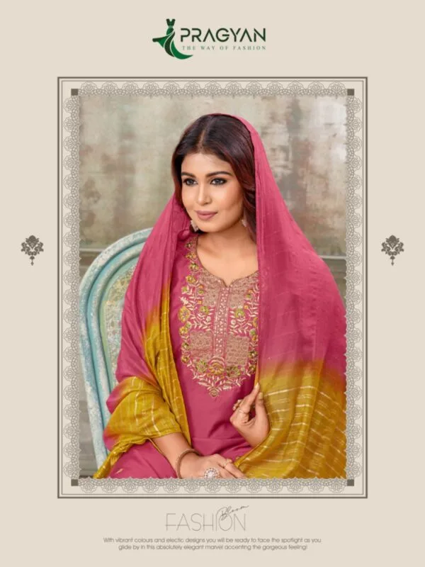 PRAGYAN RESHAM VOL 1 HEAVY CHANDERI KURTI 3.jpg