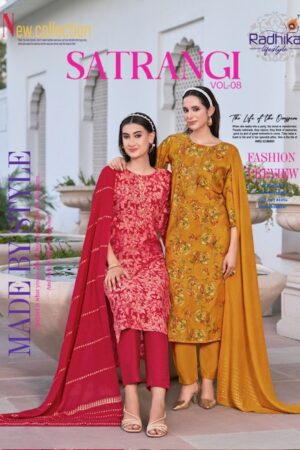 RADHIKA LIFESTYLE SATRANGI VOL 8 KURTIS WITH PANTS 16.jpg
