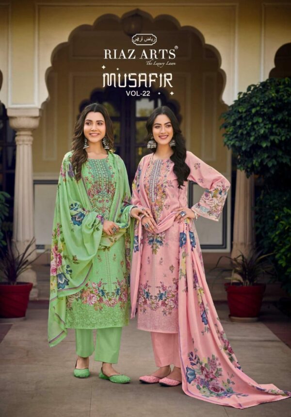 RIAZ ARTS MUSAFIR VOL 22 PURE LAWN KARACHI SUITS 1.jpg