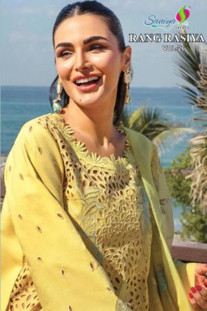 SANIYA TRENDZ RANG RASIYA VOL 26 CHIKANKARI SUITS 1 e1744184455103.jpg