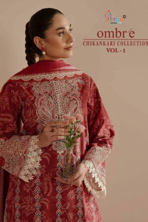 SHREE FABS OMBRE CHIKANKARI VOL 1 LAWN SUITS 2.jpg