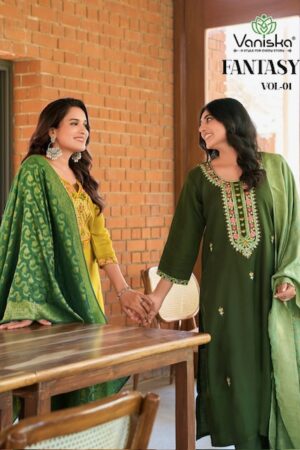 Home Rehmat Boutique Buy Ethnic Suits Online for Weddings VANISKA FANTASY VOL 1 PURE VISCOSE KURTI CATALOGUE 1.jpg