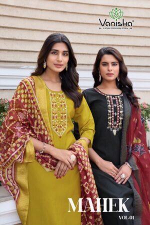 Home Rehmat Boutique Buy Ethnic Suits Online for Weddings VANISKA MAHEK VOL 1 ROMAN SILK READYMADE KURTI 13.jpg