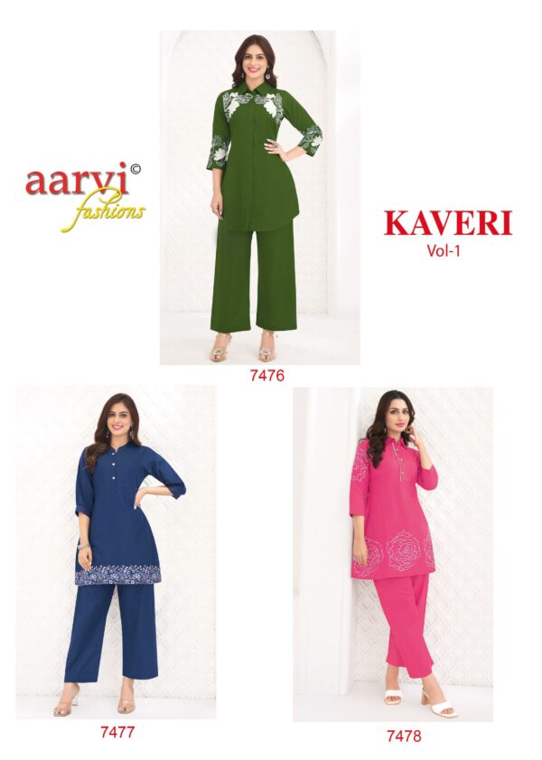 AARVI FASHION KAVERI VOL 1 EMBROIDERY CO ORD SET 14.jpg