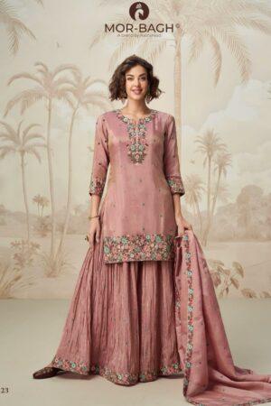 AASHIRWAD MOR BAGH NAGMA ORGANZA SUITS CATALOG 1.jpg