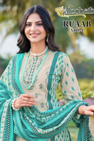 ALZOHAIB RUAAB VOL 1 PURE COTTON PRINTED SUITS 1.jpg