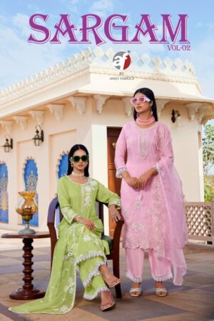 ANJU FABRICS SARGAM VOL 2 Rehmat Boutique  ANJU FABRICS SARGAM VOL 2 PURE MUSLIN KURTI 6.jpg