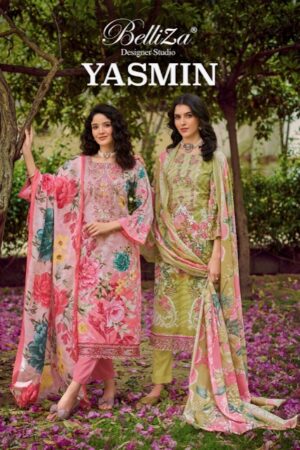 BELLIZA DESIGNER YASMIN Rehmat Boutique  BELLIZA DESIGNER YASMIN PURE COTTON SUITS CATALOG 12.jpg