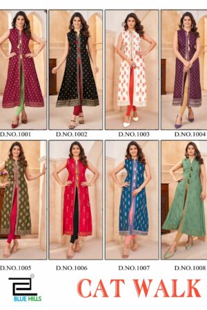 BLUE HILLS CAT WALK Rehmat Boutique  BLUE HILLS CAT WALK RAYON PRINTED KURTIS CATALOG 6.jpg