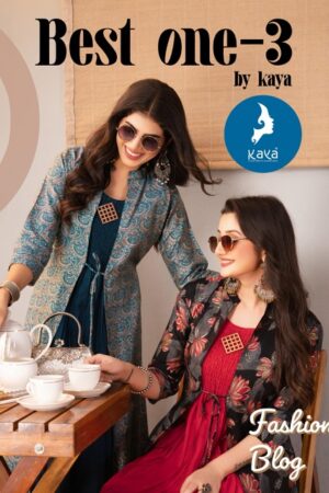 KAYA KURTI BEST ONE 3 CHANDERI KURTI WITH JACKET 10.jpg