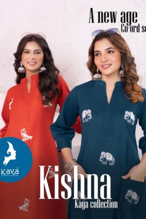KAYA KURTI KISHNA COTTON CO ORD SET WHOLESALER 7.jpg
