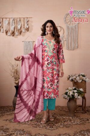 MYSTIC 9 ANAYA VOL 3 HEAVY RAYON REDAYMADE KURTI 3.jpg