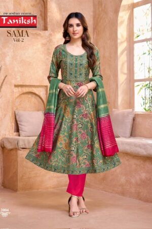 Home Rehmat Boutique Buy Ethnic Suits Online for Weddings TANIKSH SAMMA VOL 2 VERTICAL EMBROIDERY KURTI 1.jpg