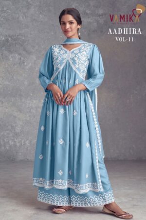 VAMIKA AADHIRA VOL 11 PURE RAYON NARYA STYLE KURTI 1.jpg