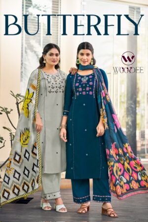WOODEE BUTTERFLY Rehmat Boutique  WOODEE BUTTERFLY KURTI WHOLESALER SURAT 5.jpg