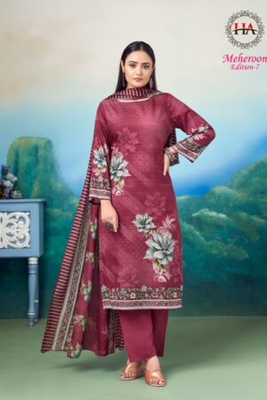 HARSHIT MEHEROON EDITION 7 Rehmat Boutique  HARSHIT MEHEROON EDITION 7 WHOLESALE PRICE 5.jpg