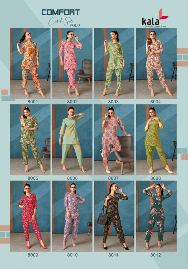 KALA COMFORT VOL 3 Rehmat Boutique  KALA COMFORT VOL 3 CORD SET WHOLESALER 1.jpg