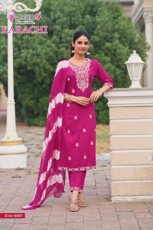 MYSTIC 9 KARACHI VOL 6 Rehmat Boutique  MYSTIC 9 KARACHI VOL 6 HEAVY RAYON PRINTED KURTI 3.jpg