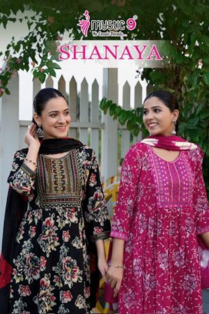 MYSTIC 9 SHANAYA VOL 9 Rehmat Boutique  MYSTIC 9 SHANAYA VOL 9 HEAVY RAYON PRINTED KURTI 7.jpg